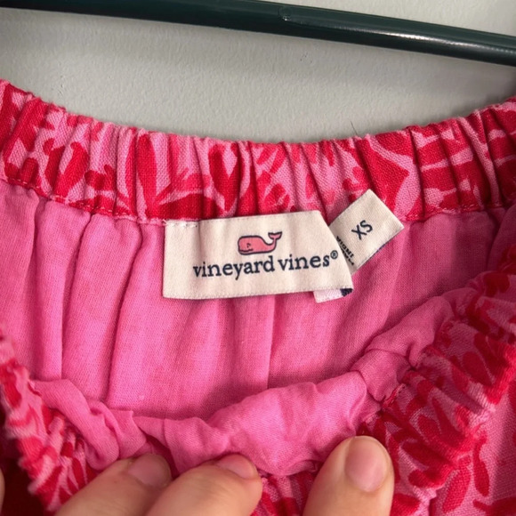 Vineyard Vines Tile Otomi Off-The-Shoulder Romper Size XS - Picture 3 of 7